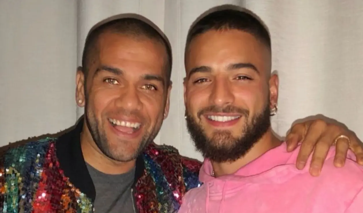 Dani Alves y Maluma