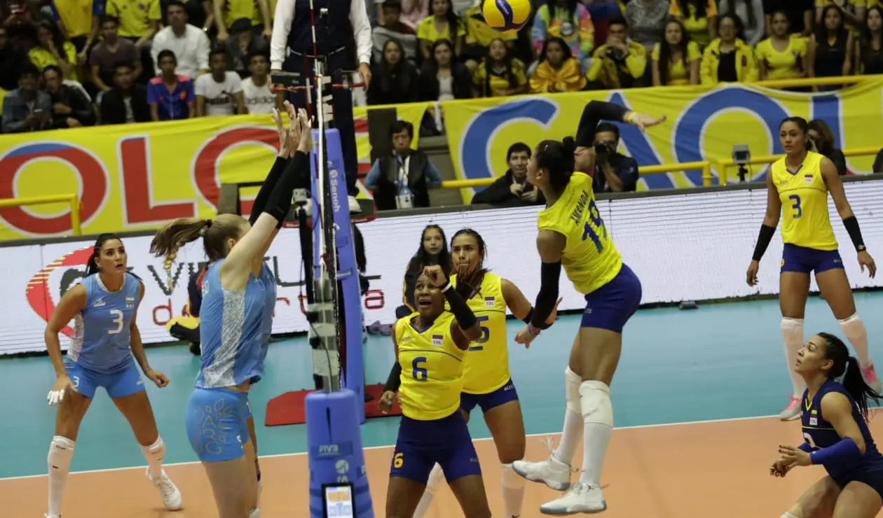 Colombia Vs. Argentina - preolímpico voleibol
