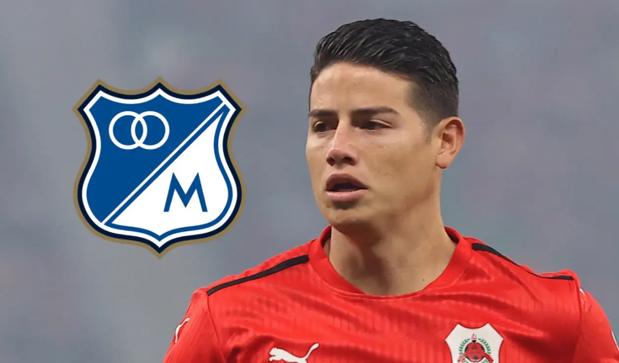 James Rodríguez y el ex Millonarios que sería su compañero en Miami.