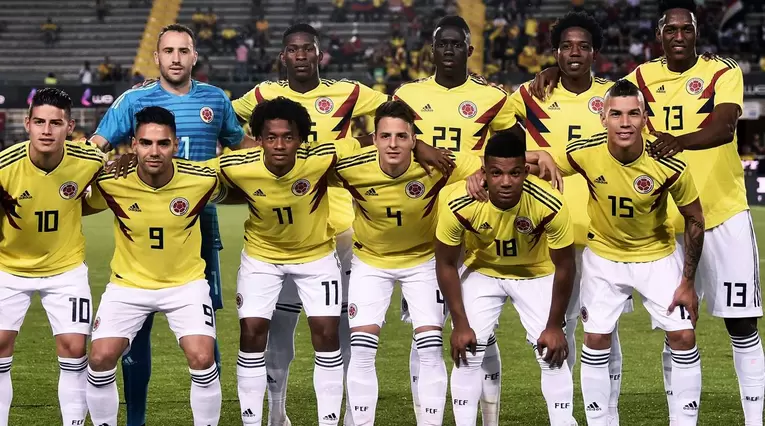 Selección Colombia en un compromiso amistoso previo al Mundial de Rusia 2018