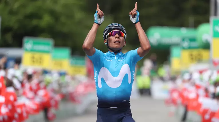 Nairo Quintana, en la Vuelta a Suiza