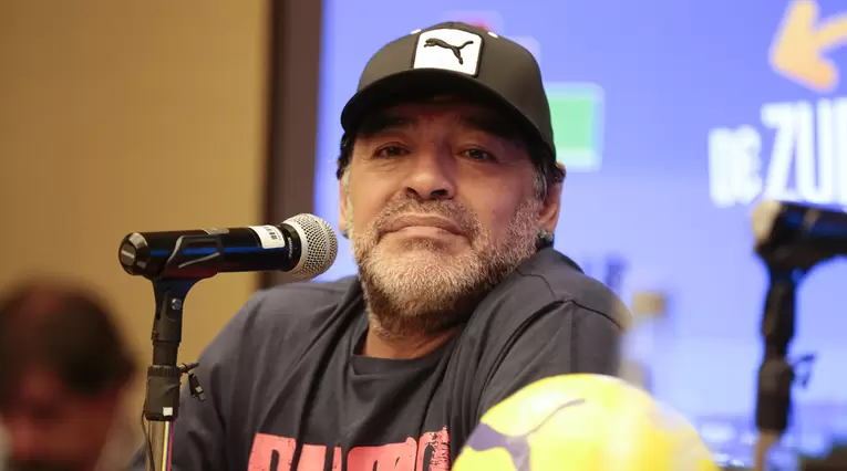 Maradona viajó desde Colombia al Mundial Rusia 2018