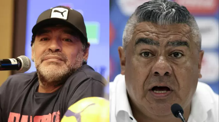 Maradona y Claudio Tapia - Presidente de la AFA