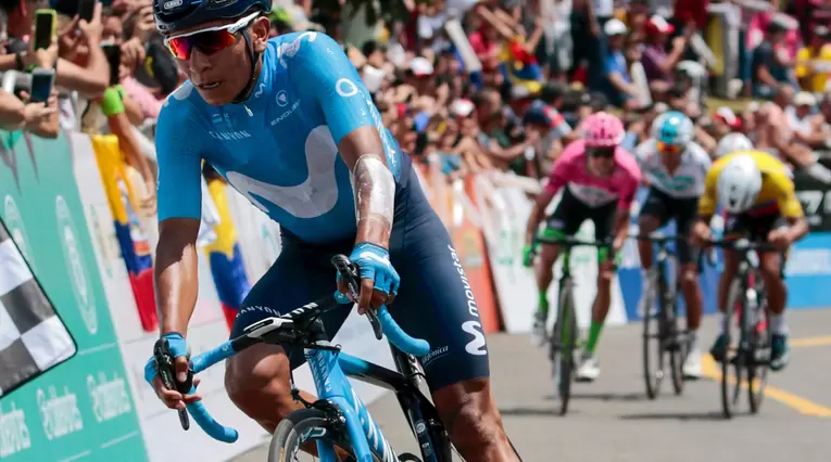 Nairo Quintana, ciclista colombiano al servicio de Movistar Team