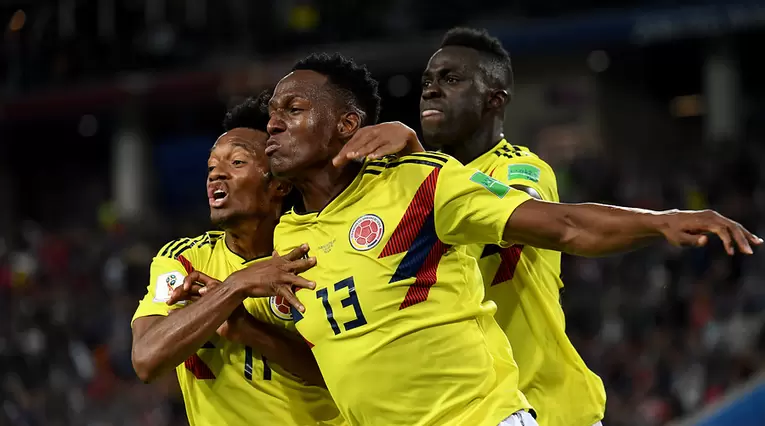 Yerry Mina, goleador de la Selección Colombia en el Mundial de Rusia 2018