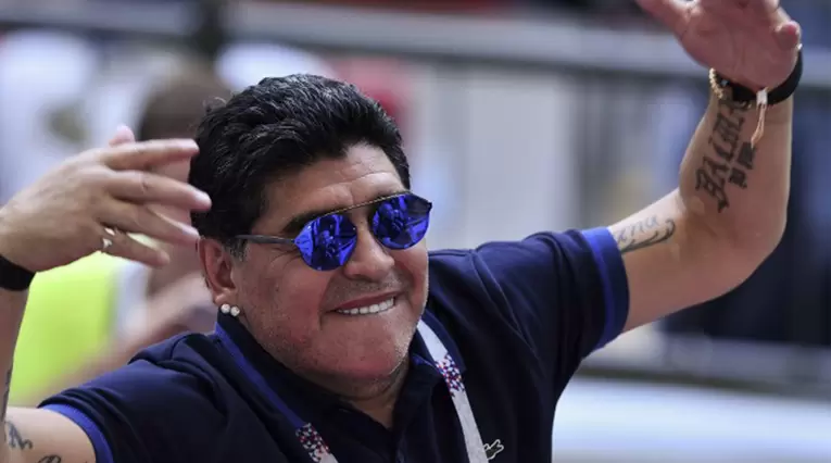 Diego Armando Maradona, excampeón del mundo con Argentina