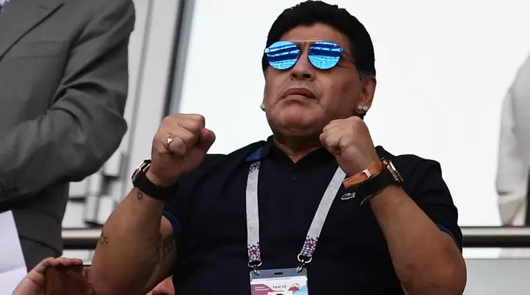 Diego Maradona en Rusia 2018