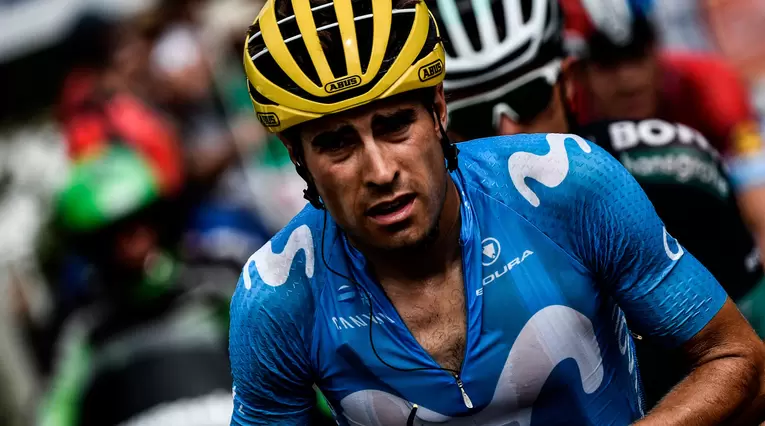 Míkel Landa del Movistar en una de las etapas del Tour de Francia