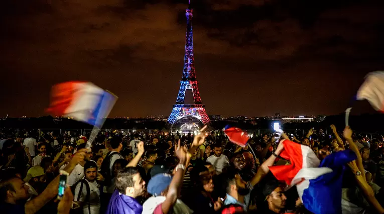 Las celebraciones en París del título de Francia en Rusia 2018