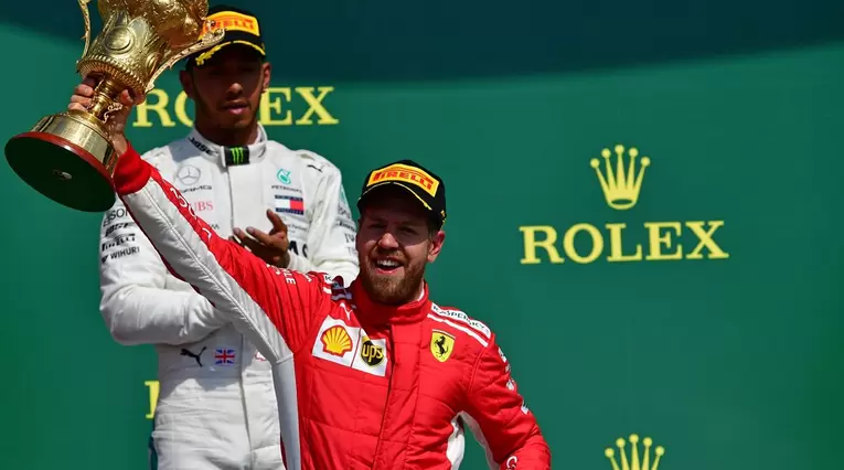 Sebastian Vettel ganador del Gran Premio de F1 británico en el circuito de Silverstone