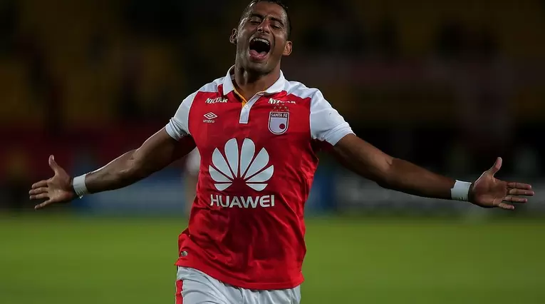 Carlos Henao fue la figura de Santa Fe en la Copa Sudamericana ante Rampla Juniors