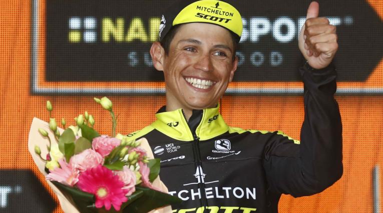 Esteban Chaves, ciclista del Mitchelton-SCOTT en el Giro de Italia 2018
