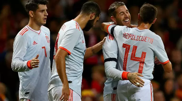España venció a Gales en el partido amistoso por 4-1
