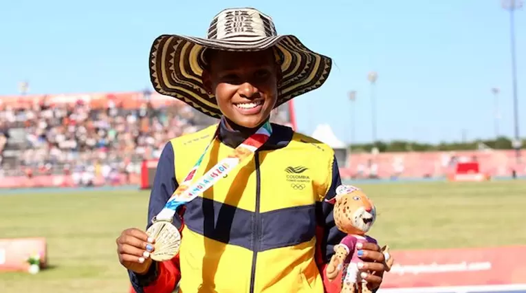 Valeria Cabezas ganó el cuarto oro olímpico juvenil de Colombia - Finalizó el atletismo en los III Juegos Olímpicos de la Juventud