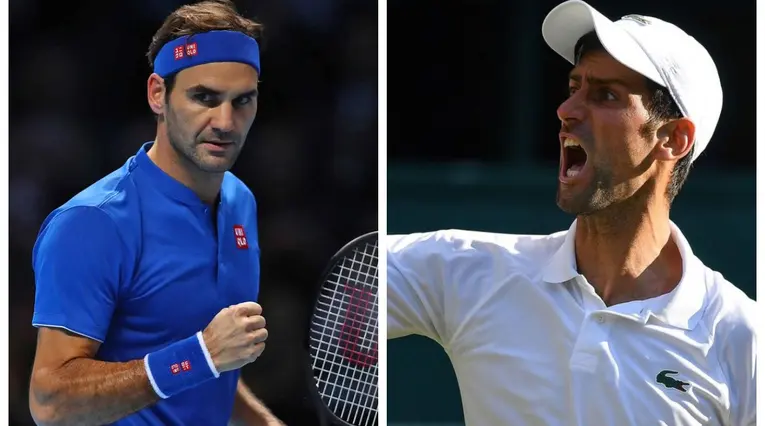 Roger Federer y Novak Djokovic