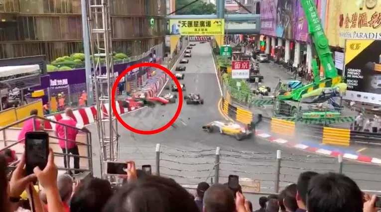 Sophia Flörsch en el accidente de Fórmula 3 en el Gran Premio de Macao 