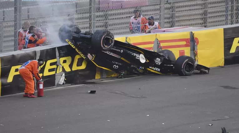 Accidente de Hülkenberg en la F1