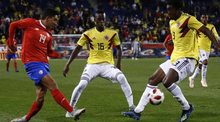 Crisitan Borja y Óscar Murillo con la Selección Colombia