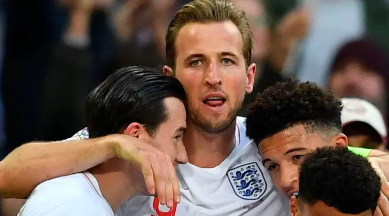 Harry Kane luego de anotar el gol de la victoria 2-1 de Inglaterra ante Croacia