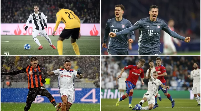 Juventus, Bayern, Lyon y Real Madrid - Champions League 2018