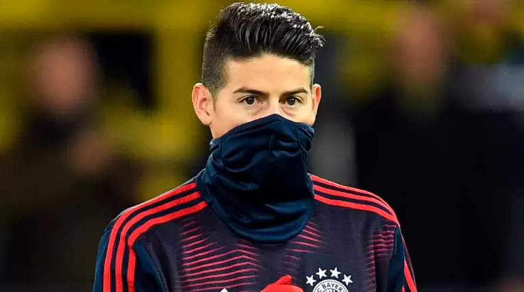 James Rodríguez, a la espera de definir su futuro en el Bayern Munich.