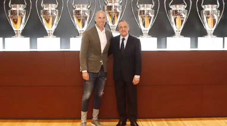 Zinedine Zidane y Florentino Pérez