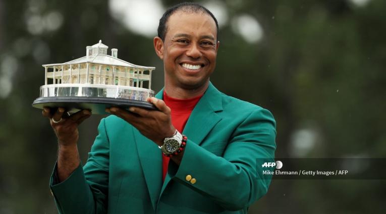 Tiger Woods en su título del Masters de Augusta 2019