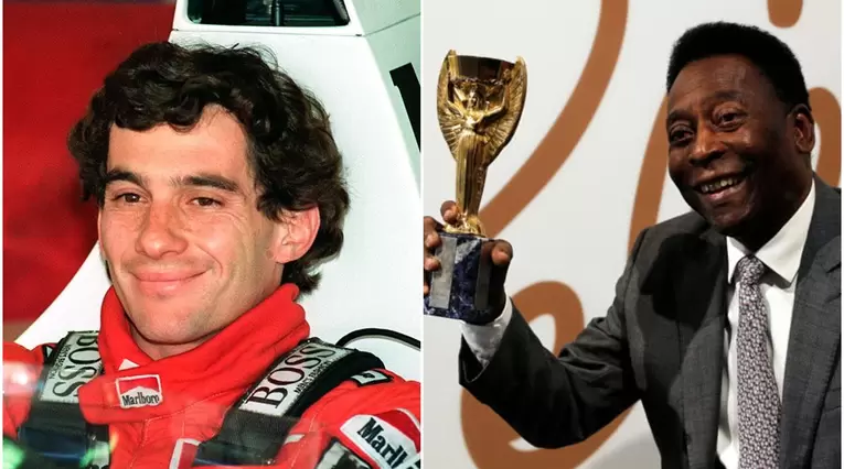 Ayrton Senna y Pelé