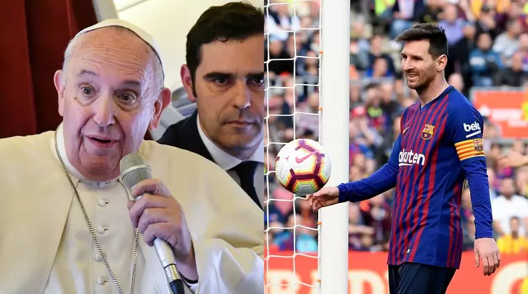Papa Francisco y Lionel Messi