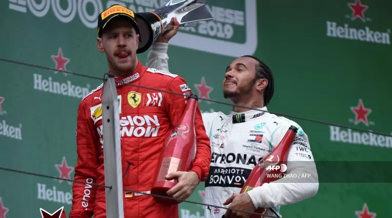 Sebastian Vettel cruzó tercero en el Gran Premio de China de Fórmula 1