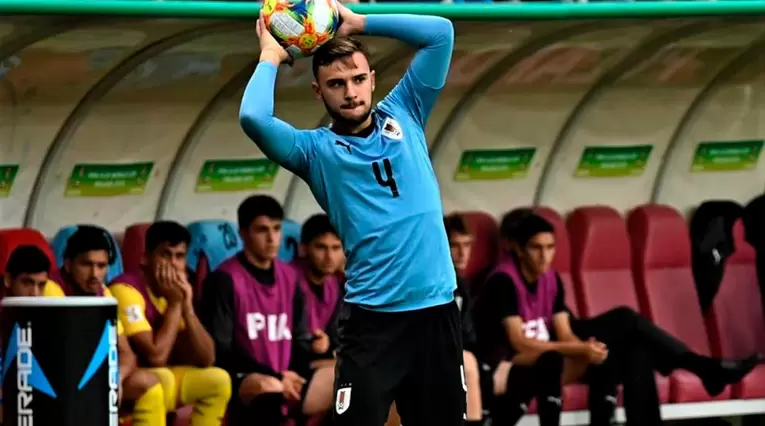 Un jugador de Uruguay durante el Mundial sub 20 de Polonia