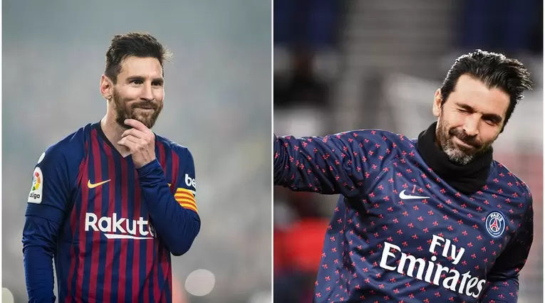 Lionel Messi y Gianluifgi Buffon