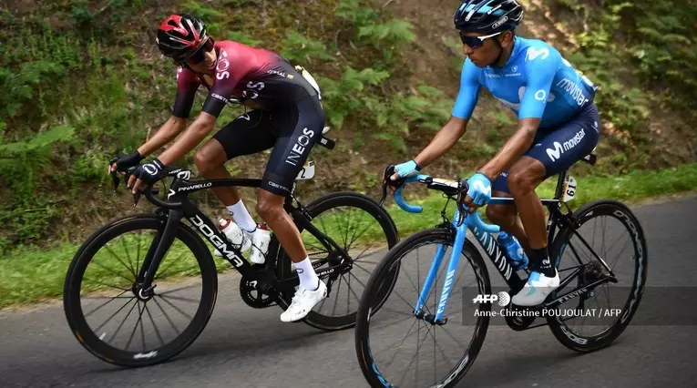 Egan Bernal y Nairo Quintana - Tour 2019