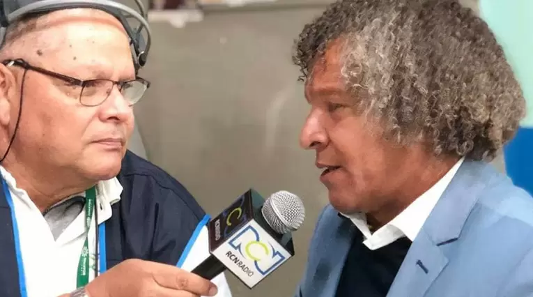 Alberto Gamero, técnico de Millonarios, hablando en exclusiva con RCN Radio, Antena 2