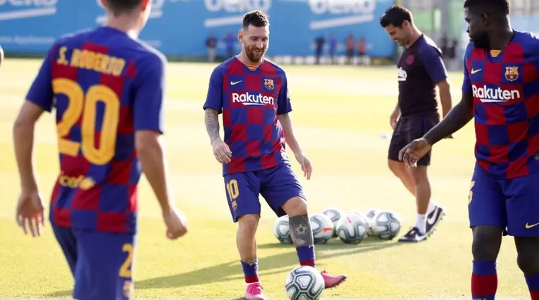Messi regreso a entrenamientos