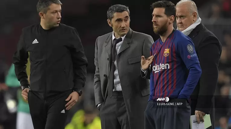 Valverde y Messi - FC Barcelona