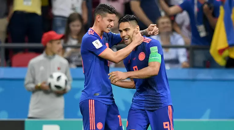 James y Falcao - Selección Colombia 2019