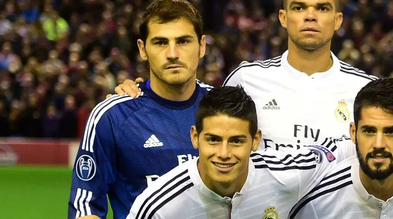 Iker Casillas y James Rodríguez