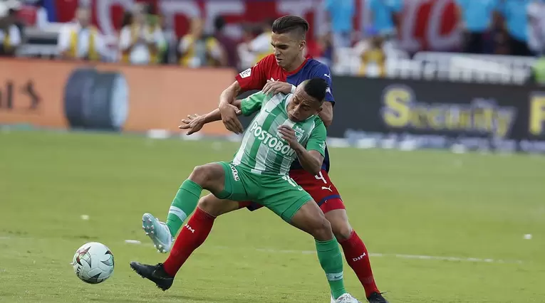 Vladimir Hernández, jugador de Nacional vs Medellín