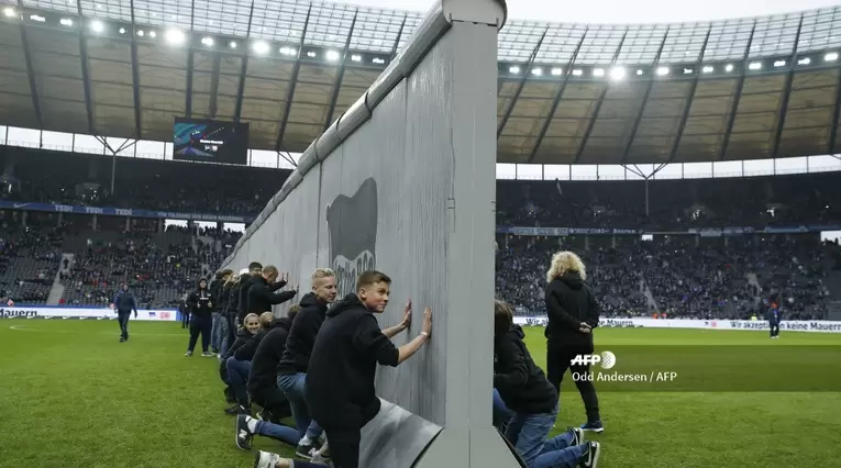 Muro de Berlín en el estadio de Hertha