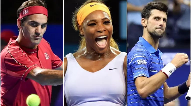 Federer, Serena y Djokovic