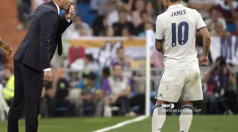 James y Zidane - Real Madrid