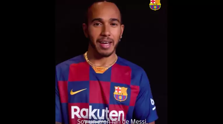 Lewis Hamilton, FC Barcelona