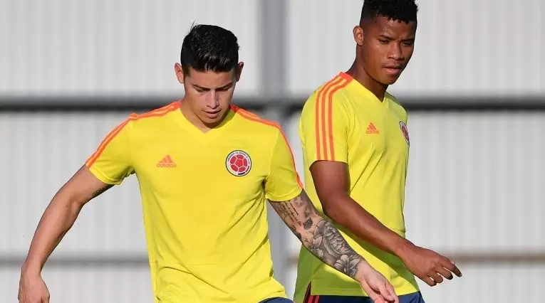 James Rodríguez y Wilmar Barrios - Selección Colombia