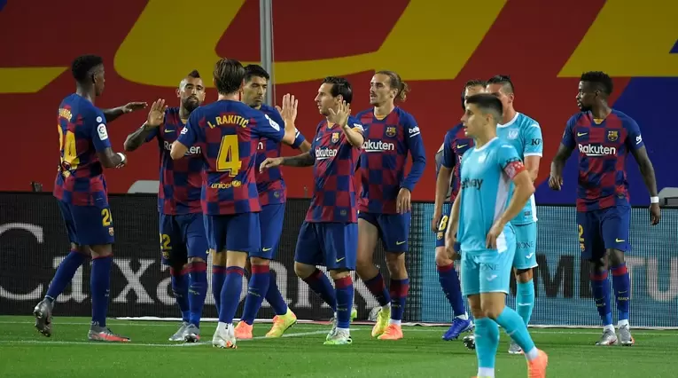 Barcelona vs Leganés, Liga española