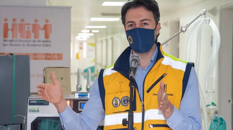 El alcalde de Medellín, Daniel Quintero