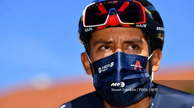 Egan Bernal, ciclista colombiano del Team Ineos