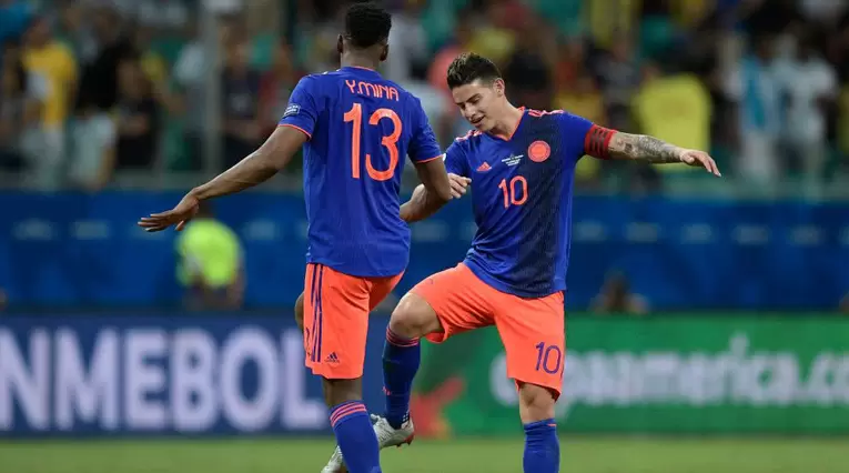 James y Yerry Mina - Selección Colombia