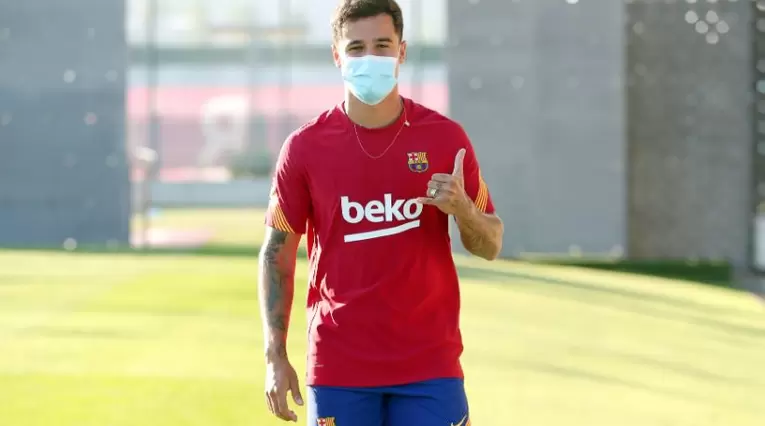 Philippe Coutinho regresó a Barcelona