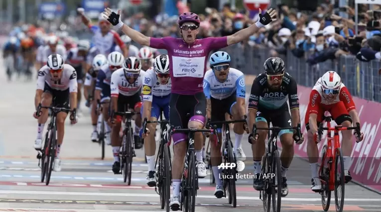 Arnaud Démare, ganador de la camiseta de puntos en el Giro de Italia